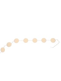 SALMON PINK PAPER CONFETTI GARLAND  DIA 5CM LONG 4M