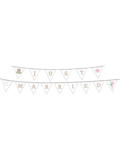 GUIRLANDE FANIONS THEME JUST MARRIED 4M