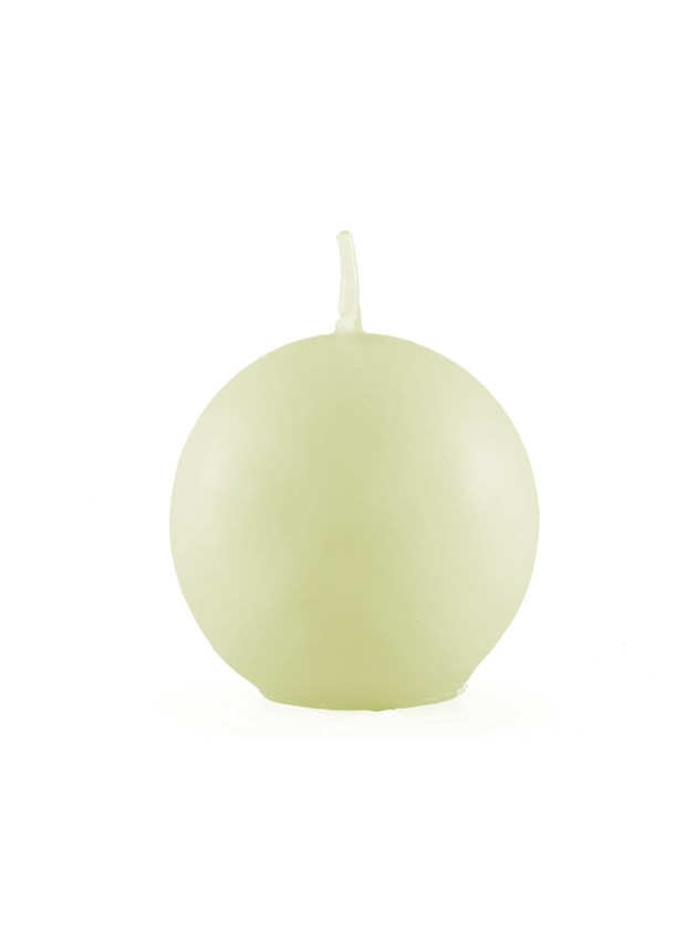 BOUGIE BOULE IVOIRE DIA 6CM