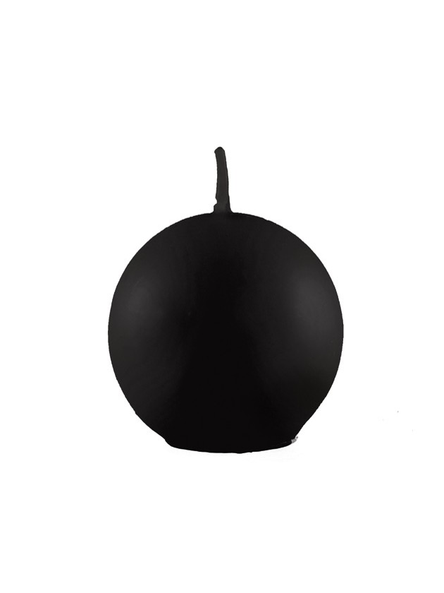 BOUGIE BOULE NOIR DIA 6CM