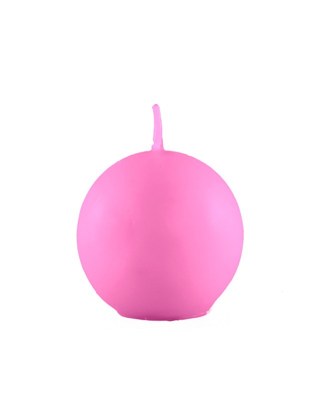 BOUGIE BOULE ROSE PALE DIA 6CM