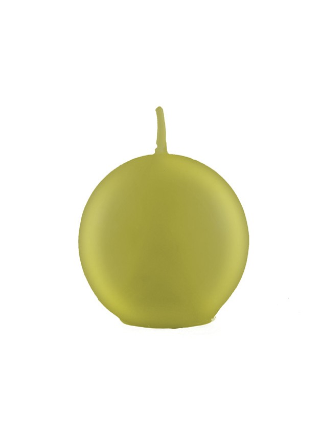 KERZE KUGEL GOLD METALL DIA 6CM