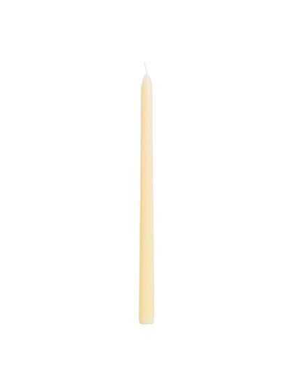 SET 2 BOUGIES FLAMBEAU JAUNE SABLE 30CM