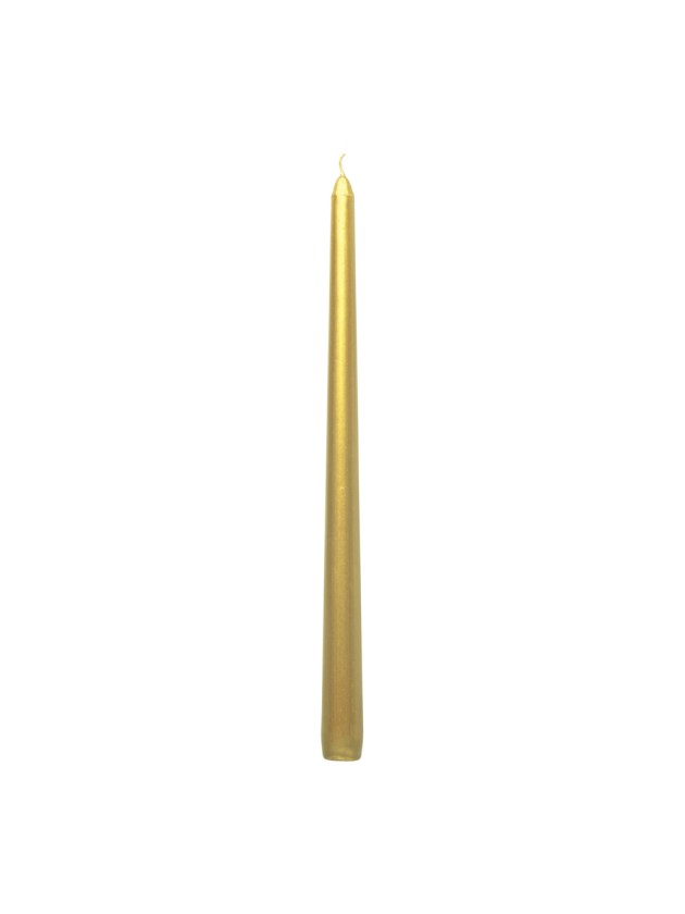 SET 2 FACKELKERZEN GOLD METALL 30CM