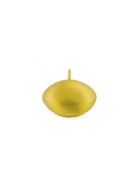 SET 6 SCHWIMMKERZEN GOLD METALL DIA 4.7CM
