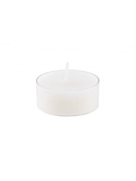 SET OF 6 WHITE TEALIGHT CANDLES 4H DIA 3.5CM