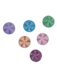 SET OF 12 GLITTER CONFETTI TO BE DISPERSED DIA 3CM 