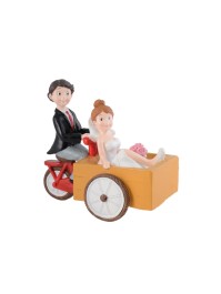 COUPLE MARIES RESINE VELO 15CM X 10CM X 16CM