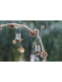SET 4 ROSA JUTE 5CM