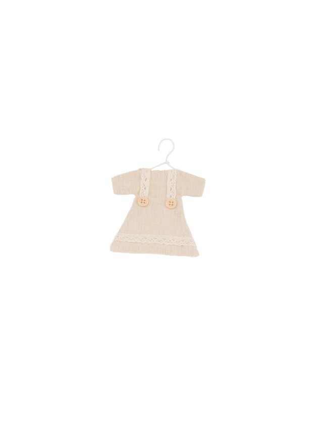 SET OF 4 LINEN DRESSES TO HANG 10CM X 13CM