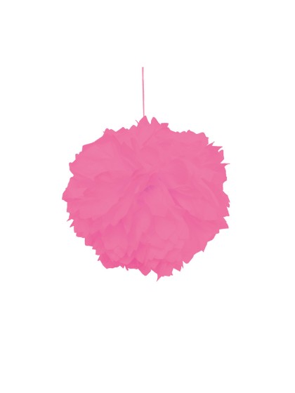 SET 2 POMPONS SEIDENPAPIER ROSA VIF DIA 30CM