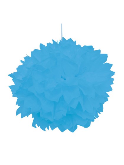 SET OF 2 TURQUOISE TISSUE POMPOMS DIA 40CM