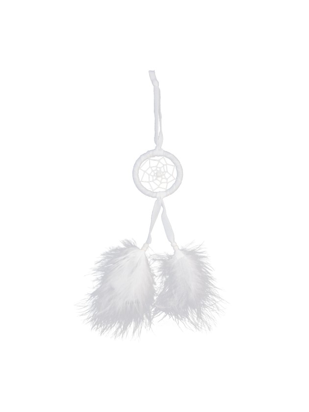 WHITE DREAM CATCHER 26X DIA 5CM