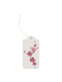 KARTE 12 ETIKETTEN ORCHIDEES MIT OEILLET UND LIEN 5.8CM X 3CM