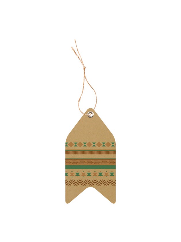KARTE 12 ETIKETTEN INDER MIT OEILLET UND LIEN MIT OEILLET UND LIEN 5.7CM X 3CM