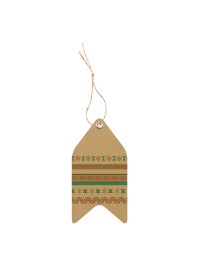 CARTE 12 ETIQUETTES INDIEN AV OEILLET ET LIEN AV OEILLET ET LIEN 5.7CM X 3CM