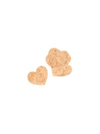 SET 24 HERZEN KORK ZUM VERSTRAUEN 3.5CM X 3CM