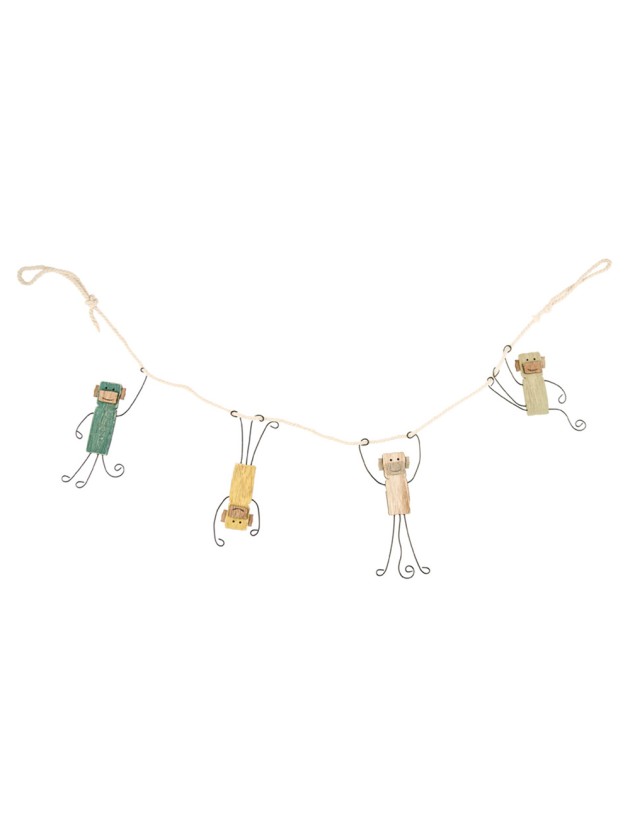 4 PCS MONKEY GARLAND 15CM X 80CM X 0.5CM