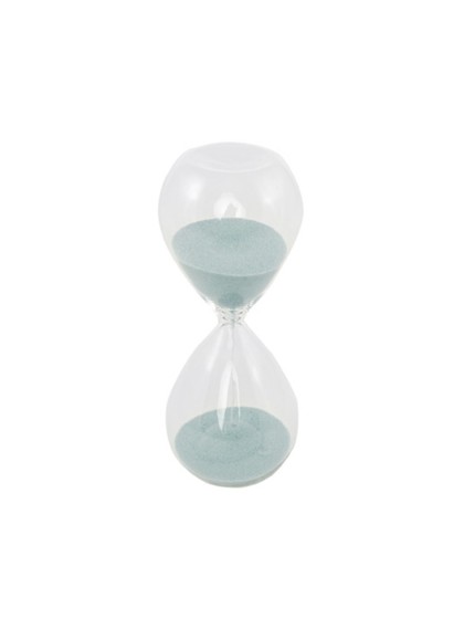 SABLIER VERRE BLEU 5CM X 13CM