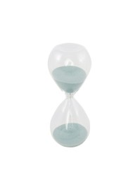 SANDUHR GLAS BLAU 5CM X 13CM