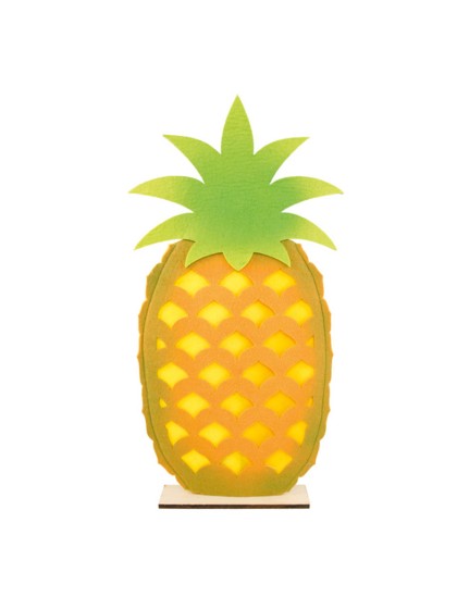 ANANAS FEUTRE S/PIED BOIS 27CM X 7CM X 54.5CM