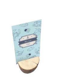 PORTE MENU RONDIN BOIS DIA 6CM X 4CM
