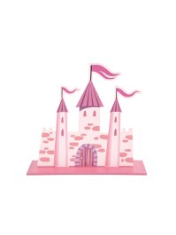 CENTRE DE TABLE CHATEAU PRINCESSE  25CMX29CM