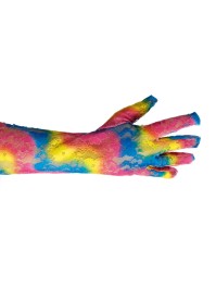 GLOVES LACE LONG RAINBOW 