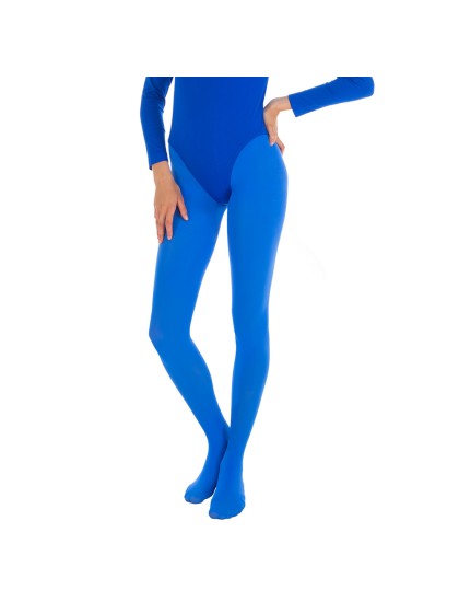 STRUMPFHOSE 60 DENIER BLAU L-XL