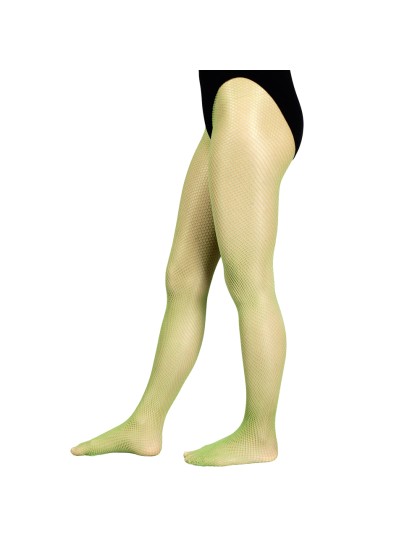 TIGHTS FISHNET GREEN S-M