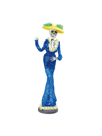 STATUE MADAME CATRINA BLAU 47CM X 16CM