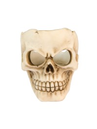 RESIN SKULL HEAD CANDLEHOLDER 6CM