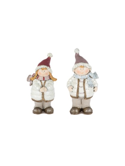 POLYRESIN STANDING CHILD ASSORTED DESIGNS  4CM X 4CM X 12CM/ 6CM X 4CM X 12CM