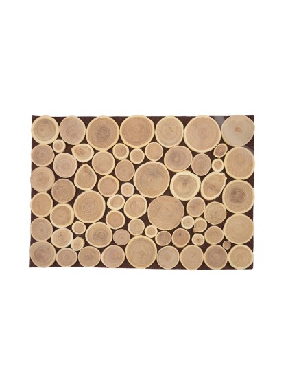 CENTRE TABLE RONDINS NATUREL 35CM X 24CM