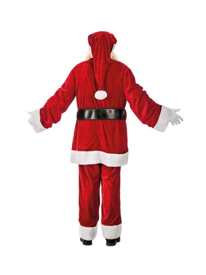 WEIHNACHTSMANN AMERICAIN SAMT LUXUS 4 TEILE Einheitsgröße
