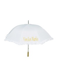 SONNENSCHIRM WEISS ES LEBE DAS BRAUTPAAR 98CM X 120CM