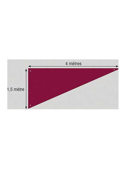 BURGUNDY TRIANGLE DRAPE 