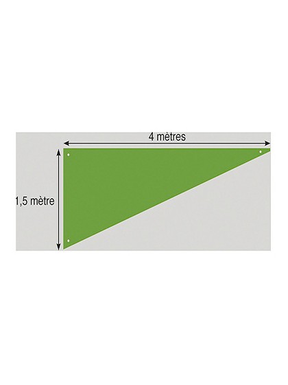 TENTURE TRIANGLE VERT LIME 