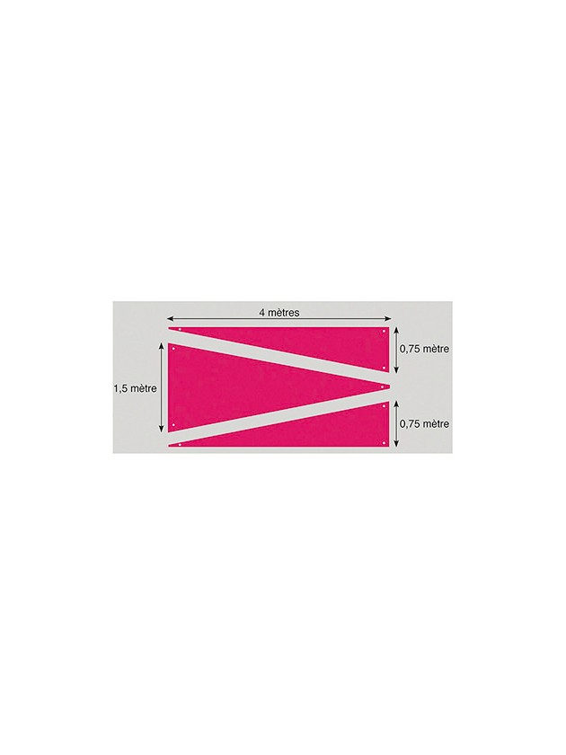 SET 3 TENTURES TRIANGLE FUCHSIA 