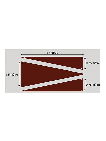 SET 3 DEKOSTOFFS TRIANGLE SCHOKOLADE 