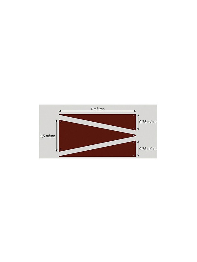 SET OF 3 CHOCOLATE TRIANGLE DRAPES 