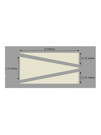 SET 3 TENTURES TRIANGLE IVOIRE 