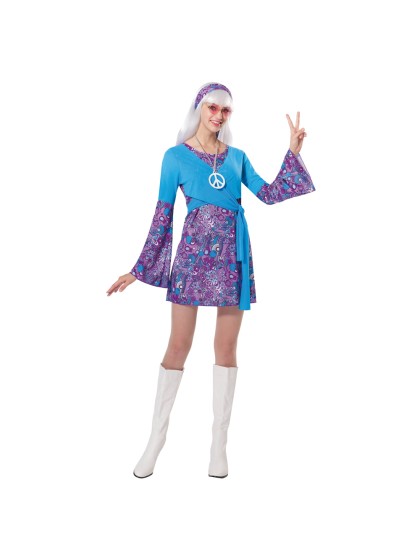 HIPPIE BLAU FRAU 3 TEILE XS