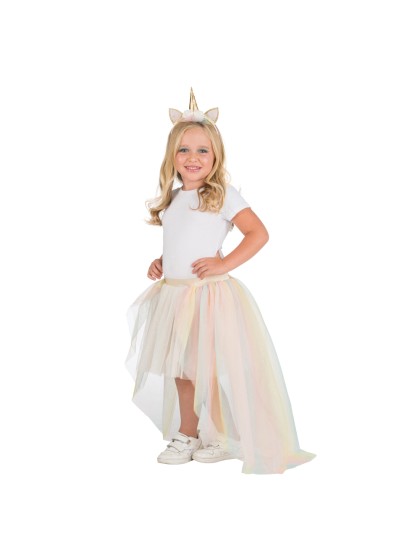 SET FEE LICORNE PASTEL - 2 PIECES TUTU ET SERRE TETE TU