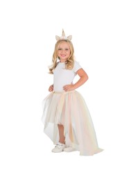 SET FEE LICORNE PASTEL - 2 PIECES TUTU ET SERRE TETE TU
