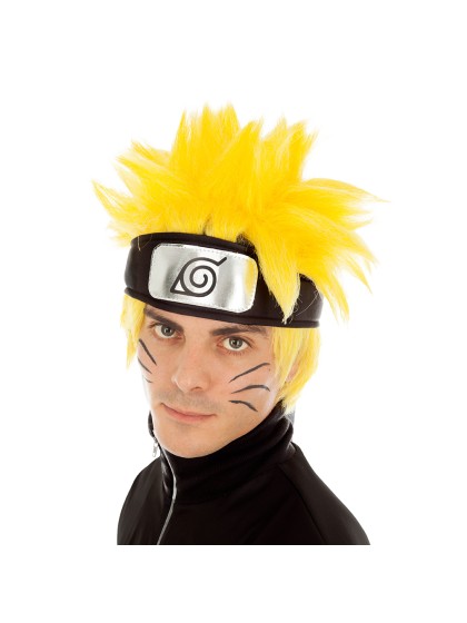 PERRUQUE NARUTO SHIPPUDEN JAUNE - NARUTO SHIPPUDEN © 
