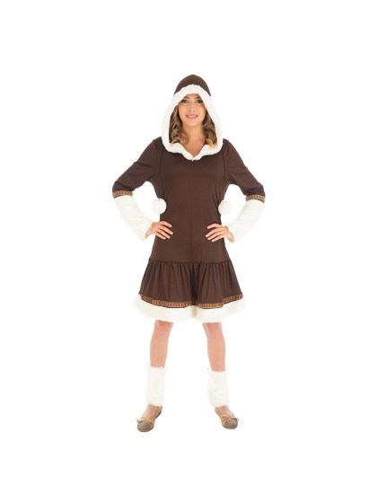 KLEID KAPUZE INUIT 2 TEILE M
