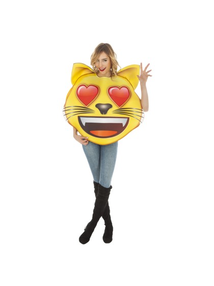 EMOJI ADULT CAT HEART ONE SIZE