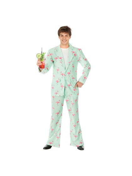 SET DISCO FLAMINGO ROSA 2 TEILE L