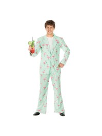 SET DISCO FLAMINGO ROSA 2 TEILE L